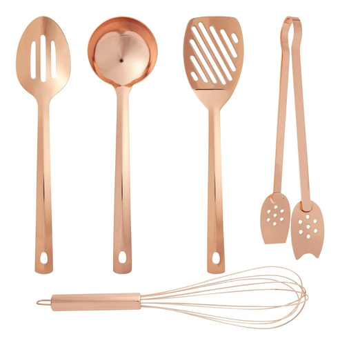 Juego De 5 Utensilios De Cocina De Cobre, Utensilios De Coci