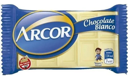 Chocolatines Arcor Blancos 25g (30 Unidades)