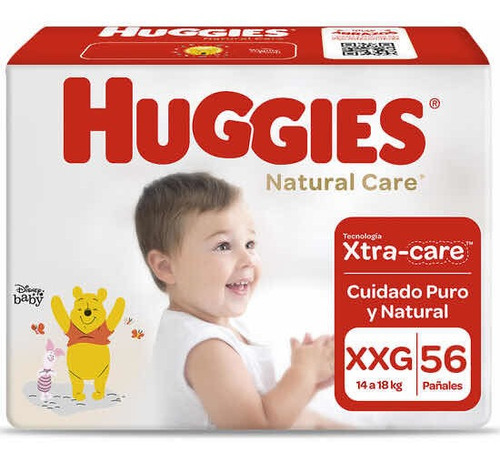 Pañales Huggies Natural Care 70 Unidades Talla Xxg