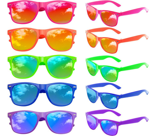 Gafas De Sol Matcheck 10 Retro Con Efecto Espejo En Color Ne