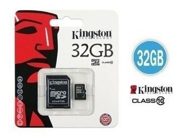 Micro Sd Kingston Con Adaptador Sd 32 Gb Clase 10
