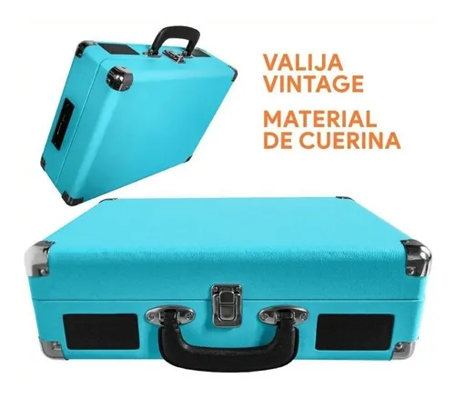 Tocadiscos Wincofon Winco Vintage Graba Vinilo A Usb Valija 98.899