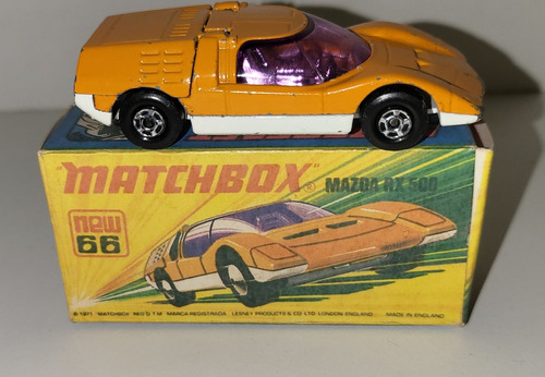 Miniatura Matchbox Suoerfast Mazda Rx 500 N° 66  1971 