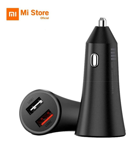 Imagen 1 de 1 de Xiaomi Mi 37w Dual-port - Cargador De Auto // Tienda Oficial