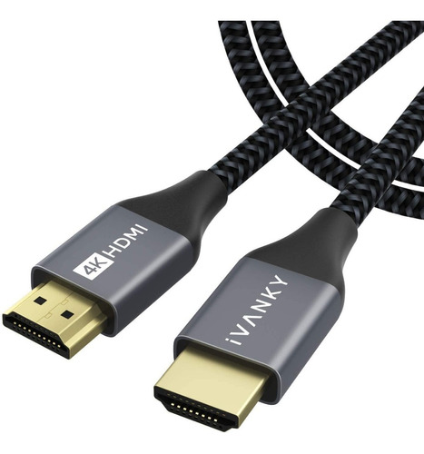 Cable Hdmi 4k 6.6 Pies (2 Mts), Ivanky Cable Hdmi 2.0 60 Hz