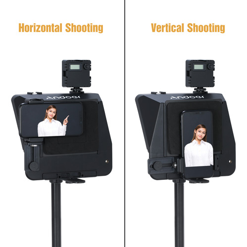 Teleprompter Para Cámara Réflex Digital Andoer A10 Portátil