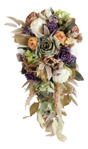 Bouquet Bouquet Flores Artificiales Decorativas De Flores De