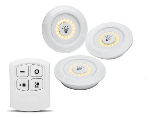 Lámparas Luz Led X3 Portátil Inalámbricas Adhesivas +control