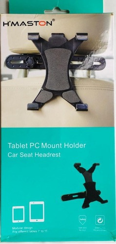 Imagen 2 de 2 de Soporte Para Tablet H'maston Apoya Cabeza Ajustable Asiento