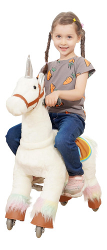 Unicornio De Juguete Montable Mecánico Para Niños De 3-6 Año