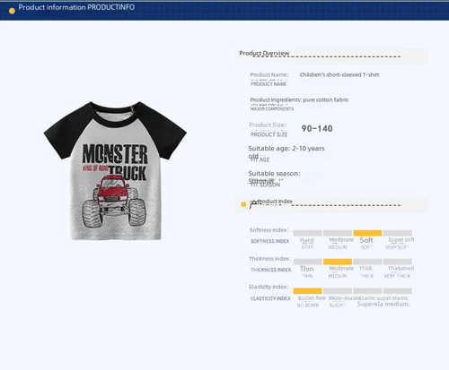 Camiseta De Manga Corta De Verano Con Dibujos Animados Para