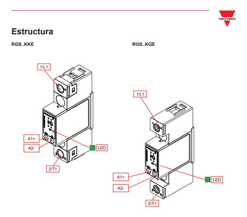 Rgs1a60d25kke; 600v 25a, Relé De Estado Sólido.carlo Gavazzi