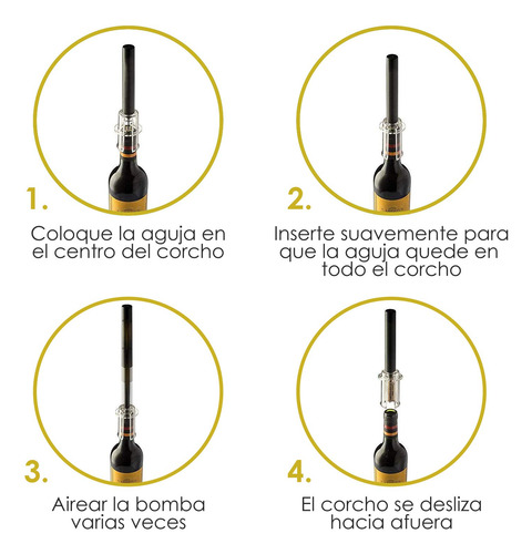 Abridor De Vino , Abrebotellas De Vino Con Bomba