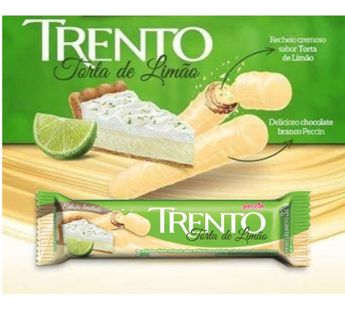 Chocolate Blanco Trento Sabor Torta De Limón 16u