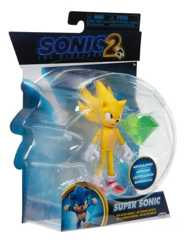 Muñeco Super Sonic 2 Figura Articulada 10cm Original 40491
