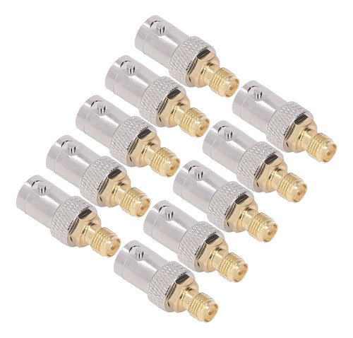 Adaptador De Cable Coaxial Rf Sma Hembra A Bnc Hembra, 10 Pi