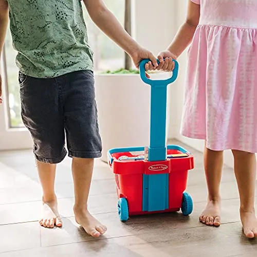 Set Grocery Basket Play Melissa & Doug Fill & Roll, 11 Pieza