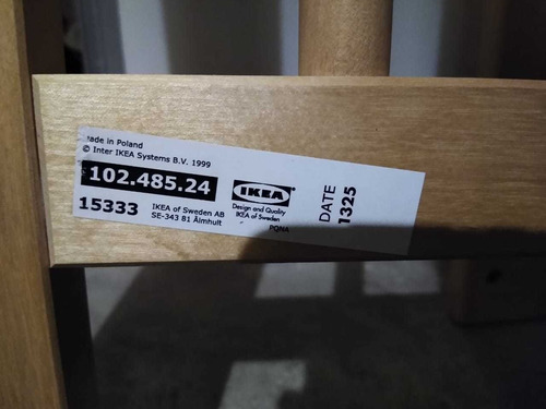 Cuna Ikea Gulliver Con Colchón Importado Nuevo!! Madera M