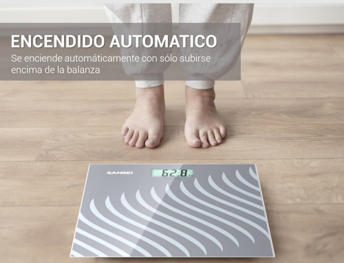 Imagen 3 de 5 de Balanza Digital Sansei Ba6010spi Vidrio Templado Max 150 Kg