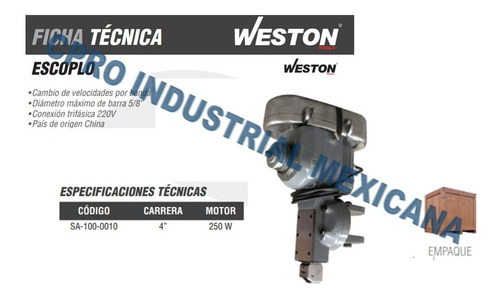 Imagen 2 de 3 de Escoplo 4 /100 Mm Marca Weston