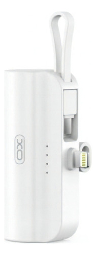 Mini Carregador Portátil Power Bank 5000mah Para iPhone Cor Branco