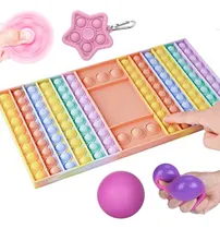 Comprar Novo Kit Pop It Bubble Fidget Toy Puzzle Jogo De 32* 19cm 3