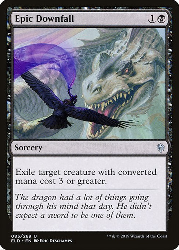 Carta Magic Epic Downfall Throne Of Eldraine Mtg