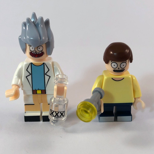 Mini Figuras Lego Rick E Morty - Bonecos Presente Geek Nerd 1 Rick