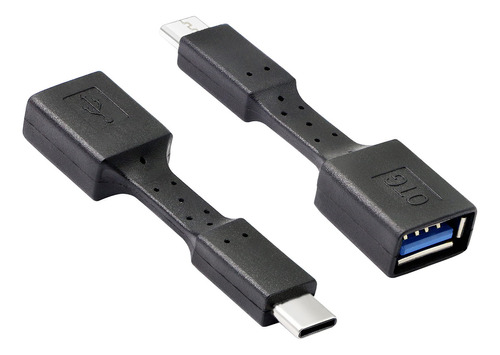 Gelrhonr Adaptador De Cable Corto Usb C A Usb, 2 Unidades, 2