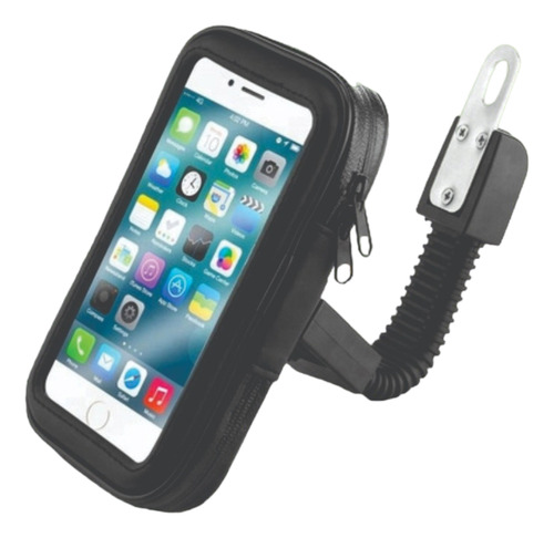 Soporte Impermeable Celular 13.5x 7cm Para Espejo De Moto