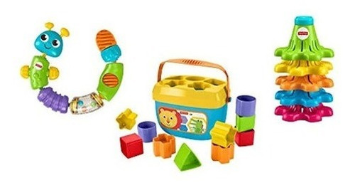 Fisher-price Sort, Snap & Spin Infant Toy Trio 