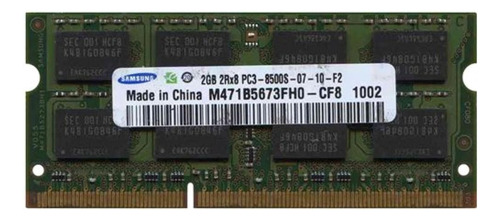 Memoria Ram  Samsung 2 Gb  Ddr3 2rx8 Pc3-8500s 1066 Mhz 