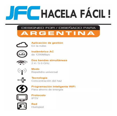 Imagen 3 de 8 de Router Nexxt Solutions Nebula 1200-AC negro 110V/220V
