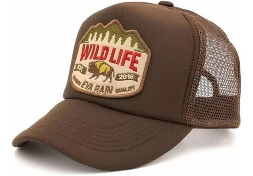 Gorra Trucker Leñador Clásica Wild Life Tendencia Premium 