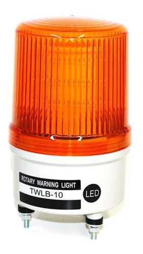 Baliza Emergencia Rotativo Led+buzzer-220v-naranja