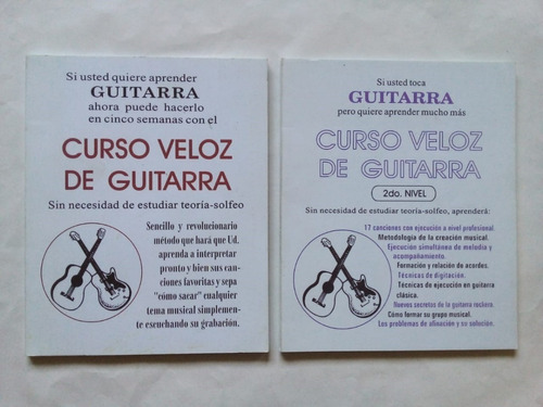 Imagen 1 de 1 de Curso Veloz De Guitarra - Denari - De Autor 2016 - 2 Vol