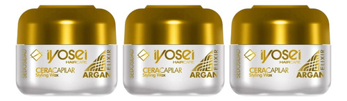 Cera Capilar Argan Elixir Iyosei Sedocidad X50g X3 Unidades