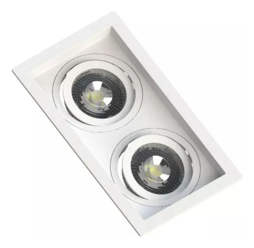 Kit 16x Spot Embutir Recuado Save Energy 2 Dicroica Duplo