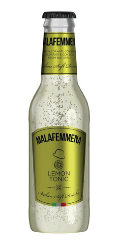 24 Bebidas Carbonatadas Italianas De Limón Malafemmena 200ml