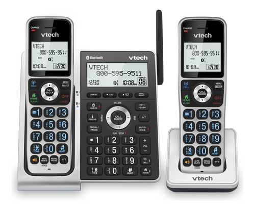 Teléfono Residencial Inalámbrico Vtech Vs306-2 Dect 6.0 Con