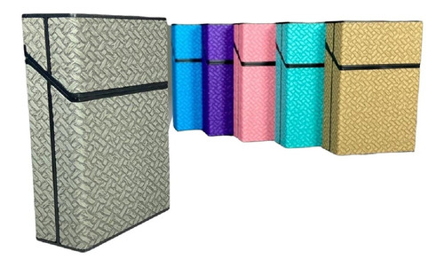 Cigarreira Caixa Porta Cigarros Case Carteira Para Cigarro Cor Cinza