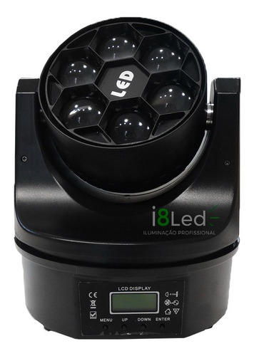 Moving Bee Eye 6 Leds Osram De 15w Rgbw Quadriled Dmx