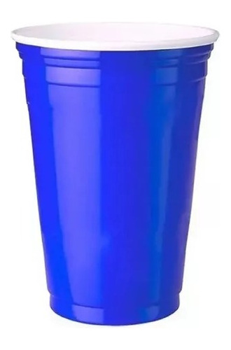 Copo Americano 400ml Azul Blue Cup Beer Pong - 25 Unid