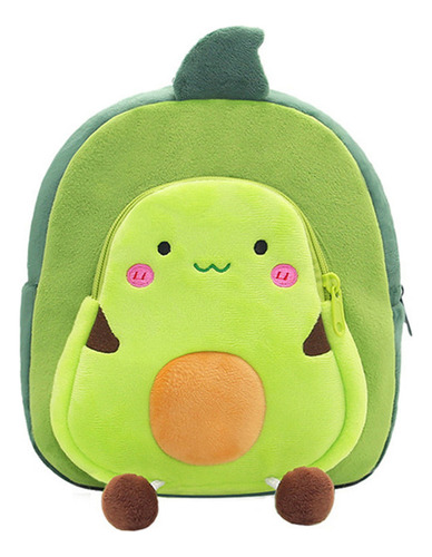 Mochila De Felpa Con Aguacate Y Frutas De Dibujos Animados,