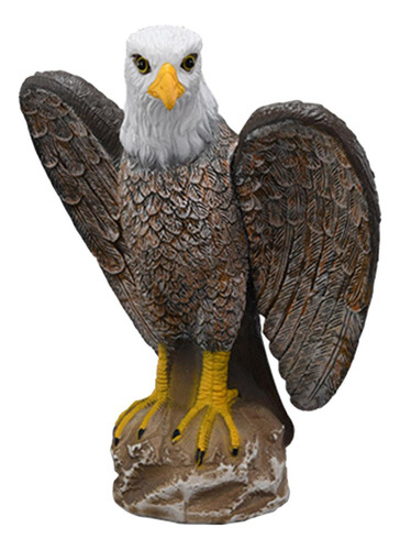 Estatua De Águila Realista Señuelo Pájaro Disuasorio T