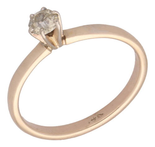 Anillo De 14k Oro Amarillo, 2 Gramos