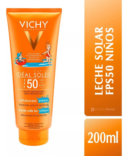 Vichy Idéal Soleil Protector Solar Niños Fps 50 Leche 300ml