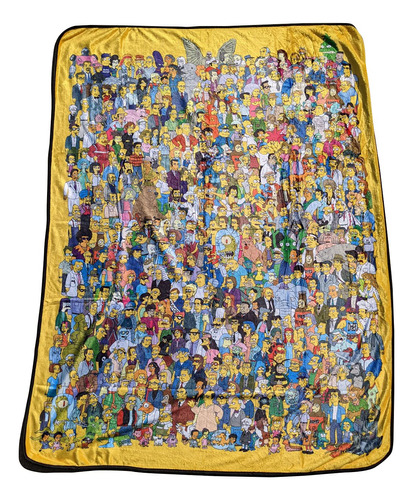 The Simpsons Manta De Forro Polar, Multicolor, Talla Nica