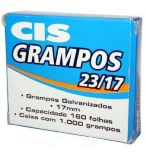 Grampo Galvanizado Cis 23/17 - 1.000 Grampos