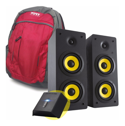 Parlante T&v Hoch+receptor Bluetooth+ Mochila De Regalo!